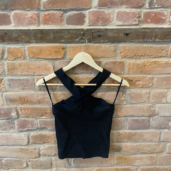 Aritzia Babaton Cross Knit Halter Tank Size Small - Picture 2 of 3